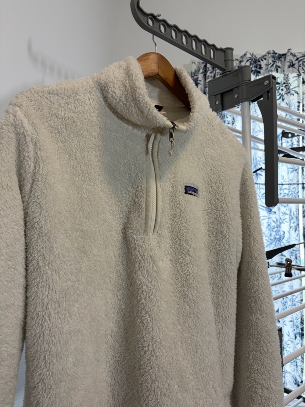 Patagonia Off-White Sherpa Half-Zip Pullover